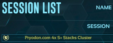 This image shows the Pryodon.com server in the ASE game sessions list.